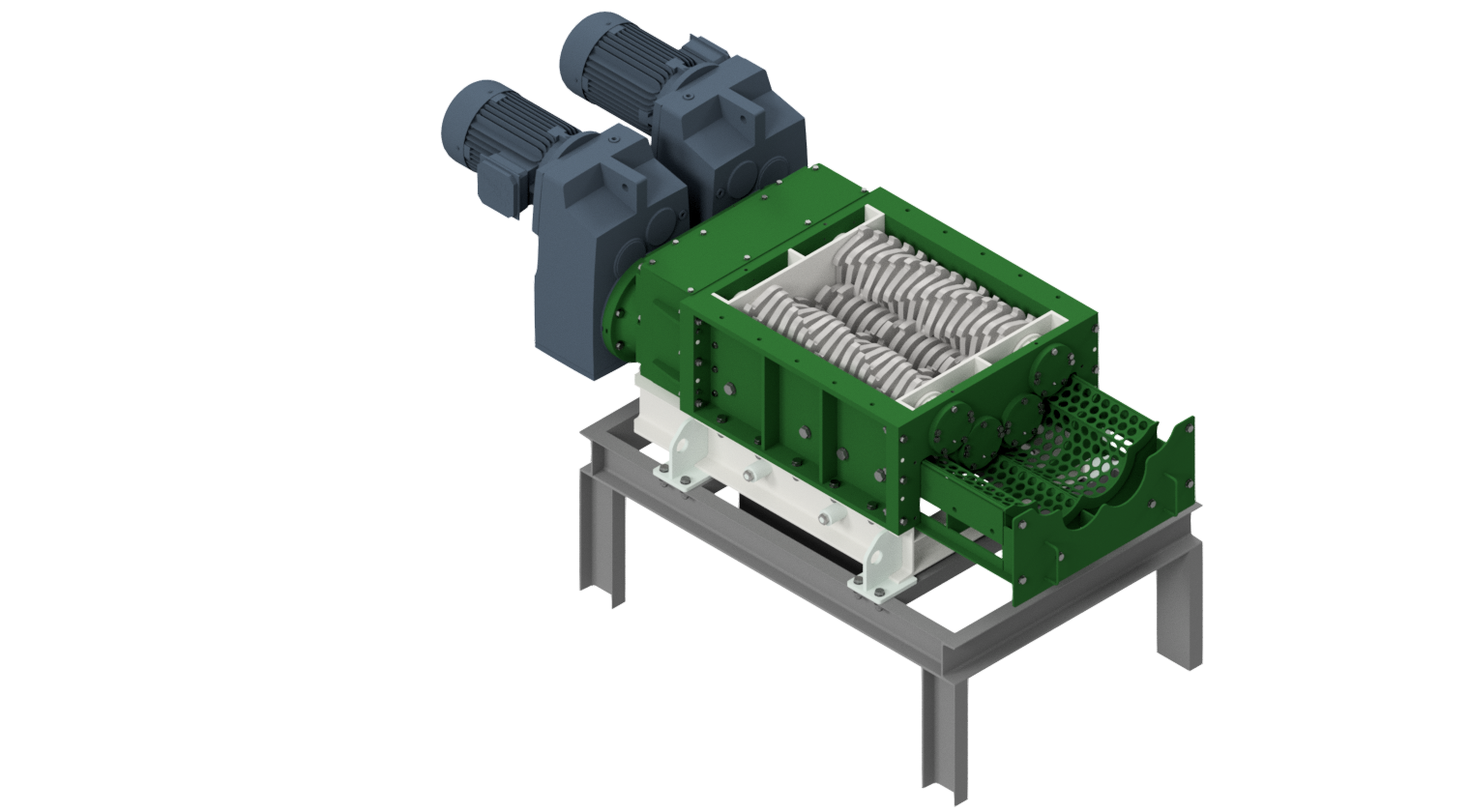 Drvič štvorhriadeľový s dvoma pohonmi - SQT