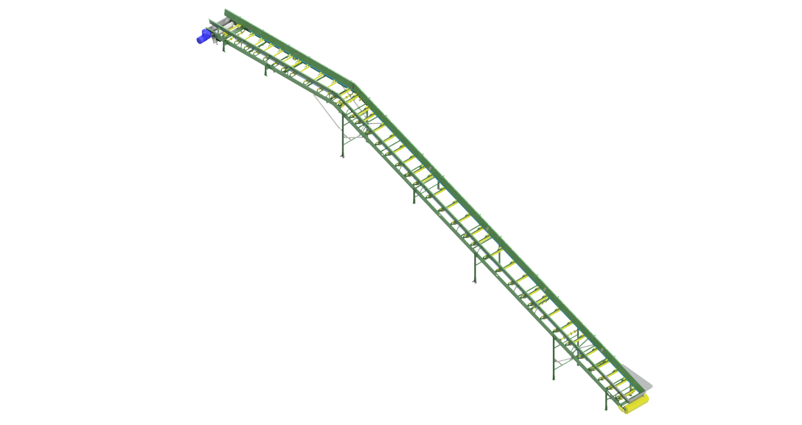 Angled conveyor